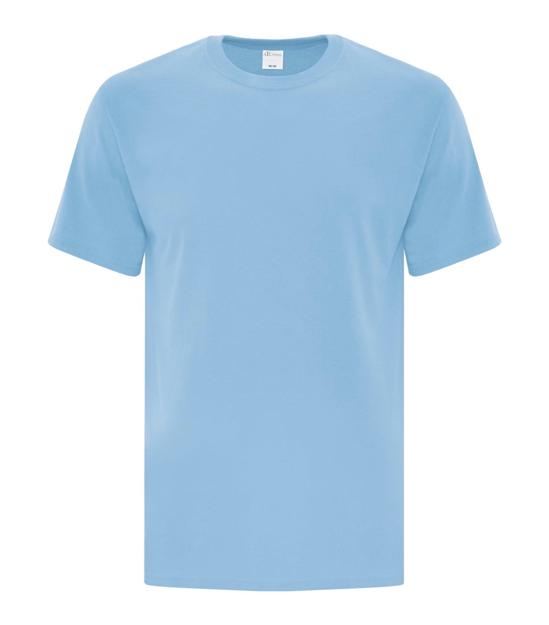 Light Blue Adult Cotton T-Shirt