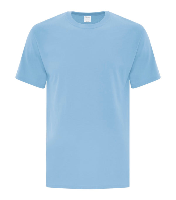 Light Blue Adult Cotton T-Shirt