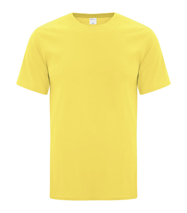Yellow Adult Cotton T-Shirt