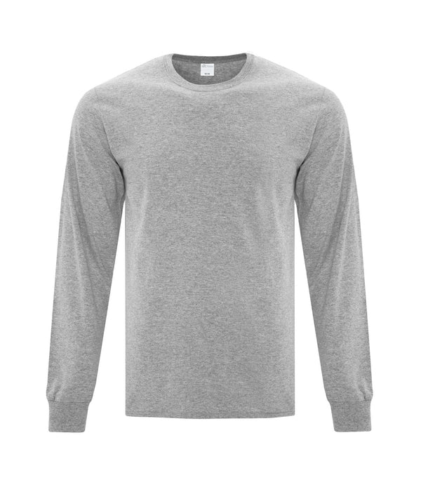 Athletic Heather Adult Cotton Long Sleeve T-Shirt