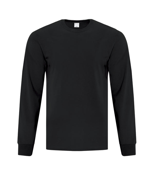 Black Adult Cotton Long Sleeve T-Shirt