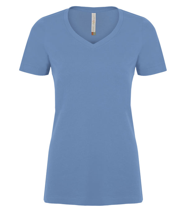 Carolina Blue V-Neck Ladies Tee Shirt