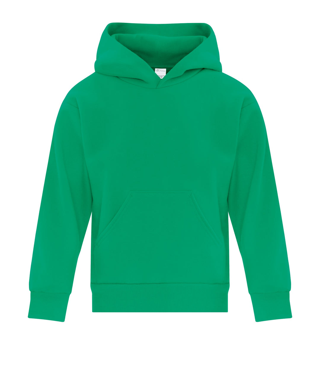 Kelly Green Fleece Hooded Youth Sweatshirt