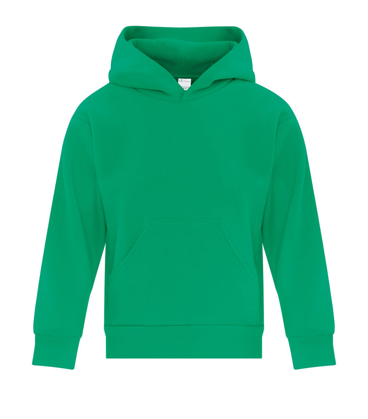 Kelly Green Fleece Hooded Youth Sweatshirt