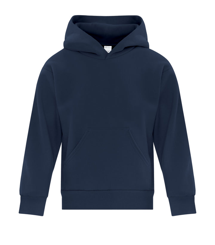 Navy Fleece Hooded Youth Sweatshirt