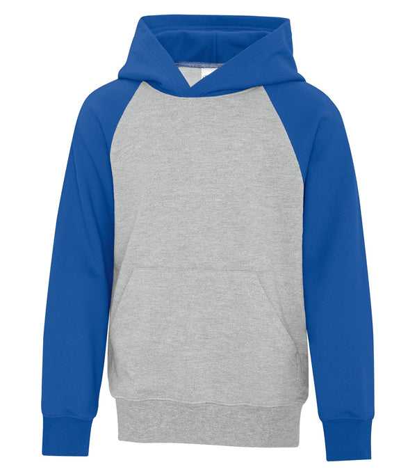 Athletic Heather Royal Youth Super Soft Two Toned Fleece Hoodie