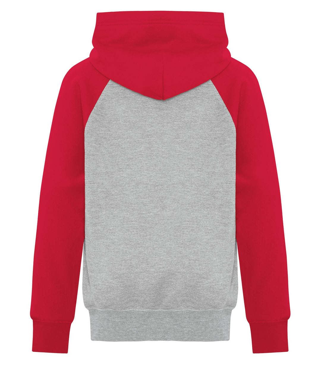 Athletic Heather Red Youth Super Soft Two Toned Fleece Hoodie
