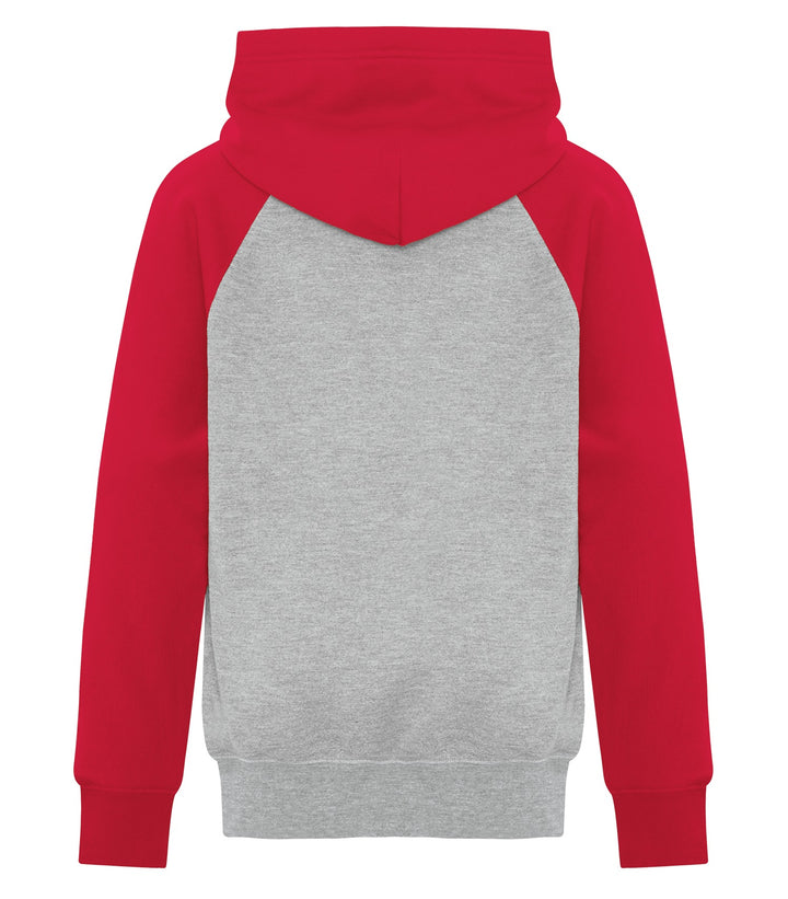 Athletic Heather Red Youth Super Soft Two Toned Fleece Hoodie