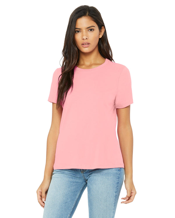 ladies relaxed jersey short sleeve t shirt PINK