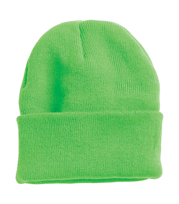 Neon Lime Insulated Knit Toque