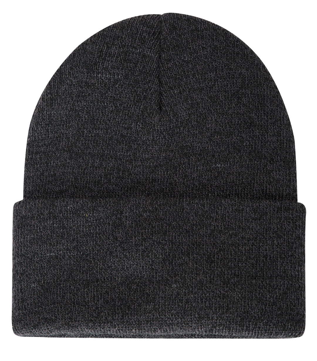Black Heather Cuff Toque