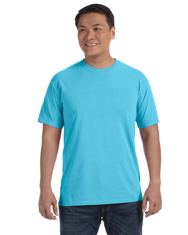 adult heavyweight t shirt LAGOON BLUE