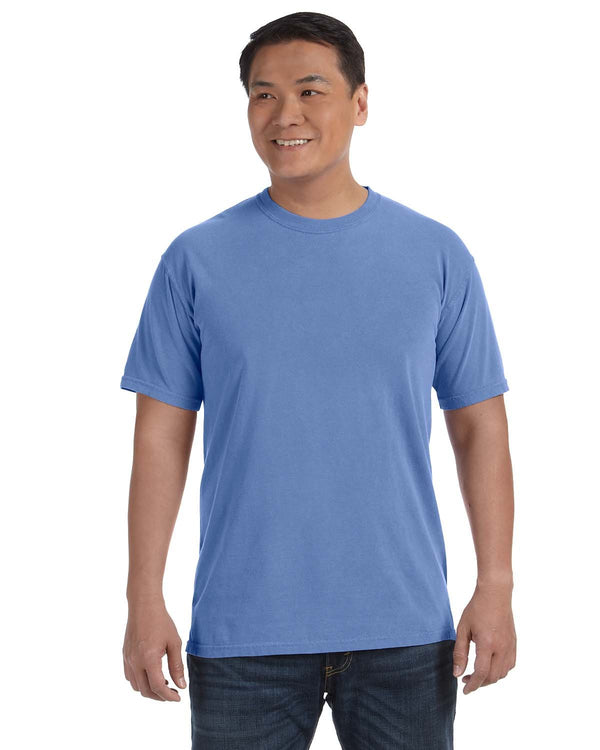 adult heavyweight t shirt FLO BLUE