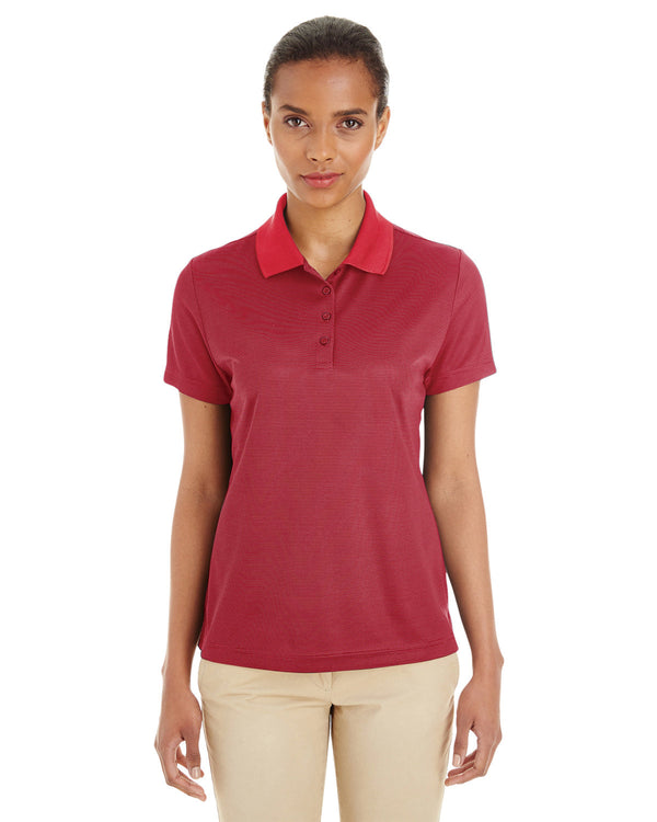 ladies express microstripe performance pique polo CLASSC RED/ CRBN