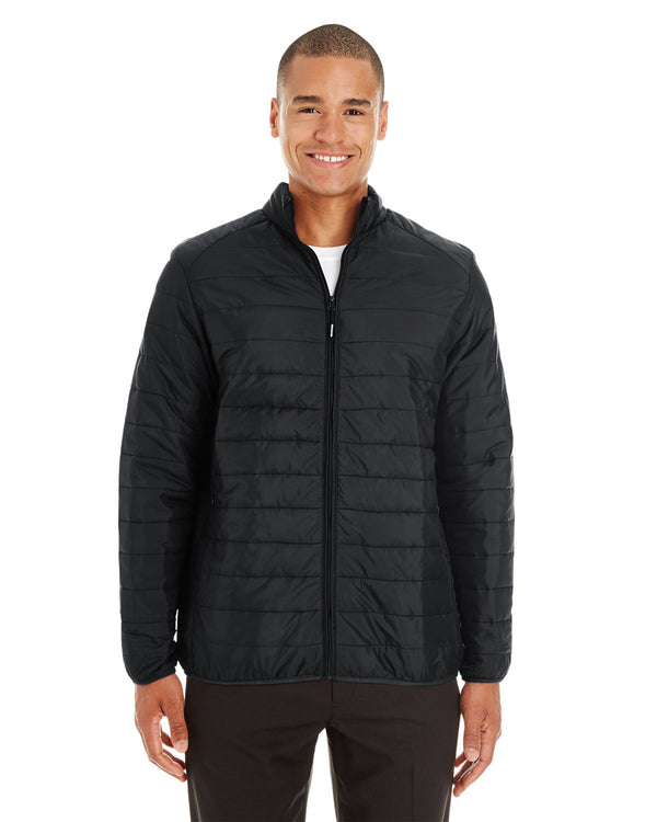 mens prevail packable puffer jacket BLACK