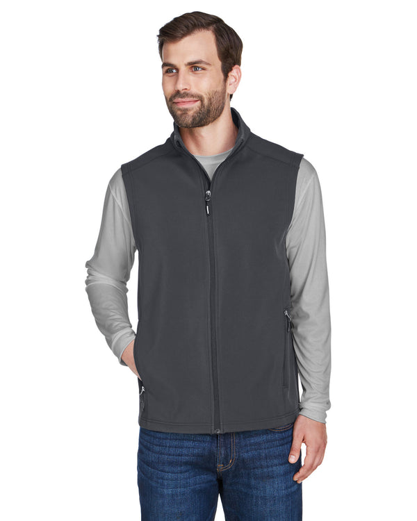 mens cruise two layer fleece bonded soft shell vest CARBON