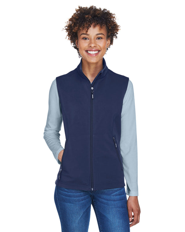 ladies cruise two layer fleece bonded soft shell vest CLASSIC NAVY