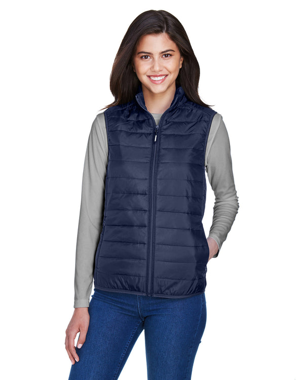 ladies prevail packable puffer vest CLASSIC NAVY