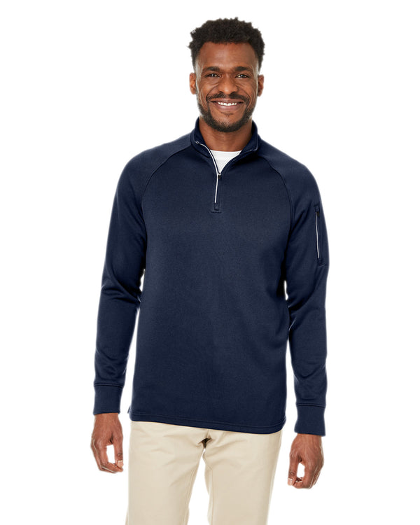 unisex fusion chromasoft fleece quarter zip CLASSIC NAVY