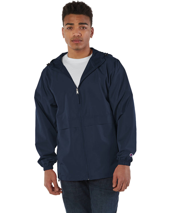 adult full zip anorak jacket NAVY