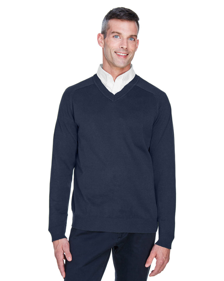 mens v neck sweater NAVY