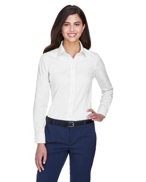 ladies crown woven collection solid oxford WHITE
