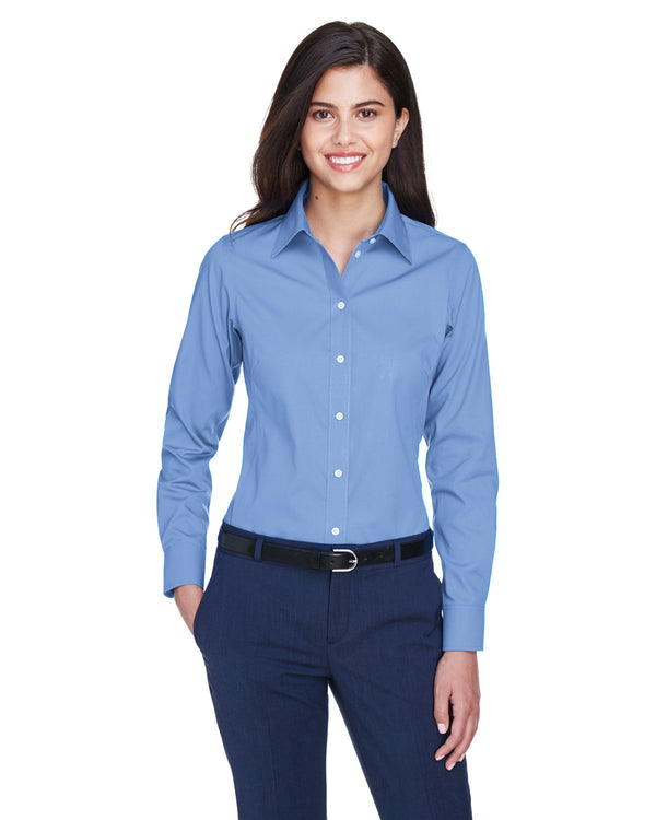 ladies crown woven collection solid oxford LIGHT BLUE