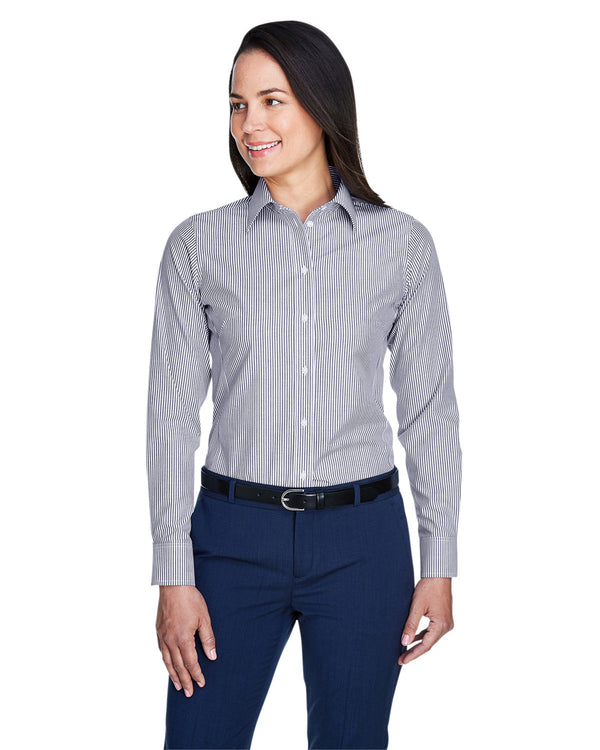 ladies crown woven collection banker stripe NAVY