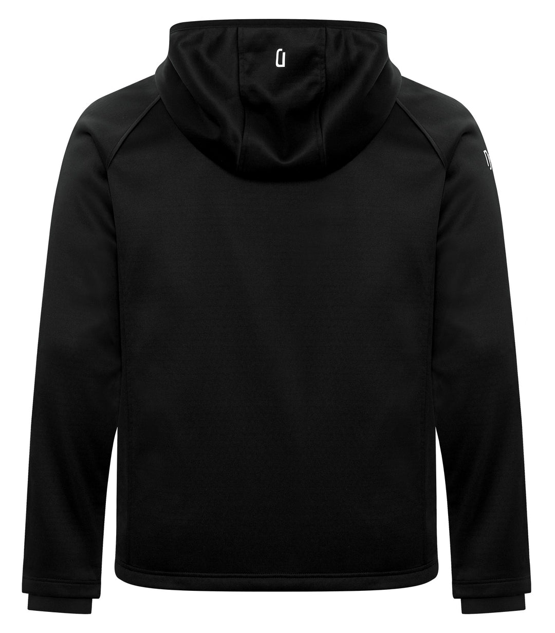 Black/Black Fleece Full Zipped Hooded Jacket