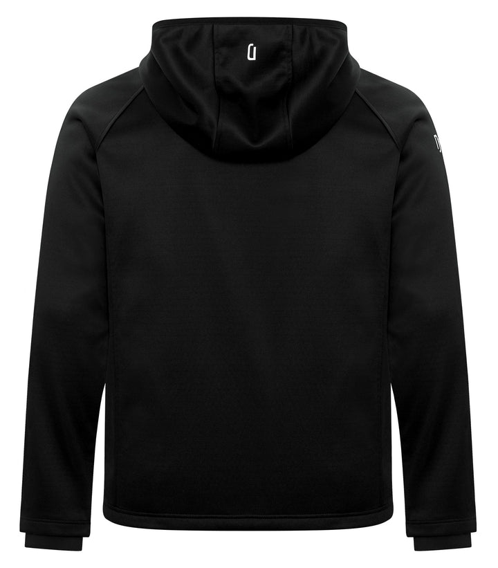 Black/Black Fleece Full Zipped Hooded Jacket