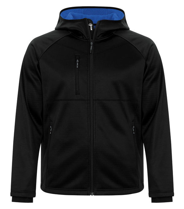 Black/Regatta Blue Fleece Full Zipped Hooded Jacket