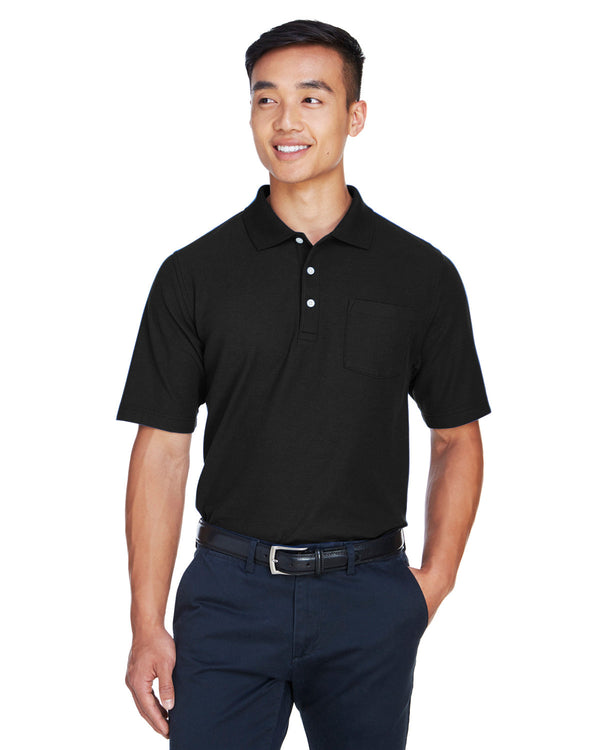 mens drytec20 performance pocket polo BLACK