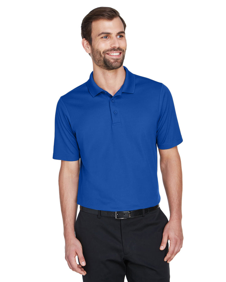 crownlux performance mens plaited polo TRUE ROYAL