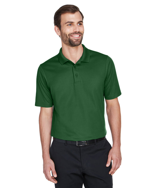 crownlux performance mens plaited polo FOREST