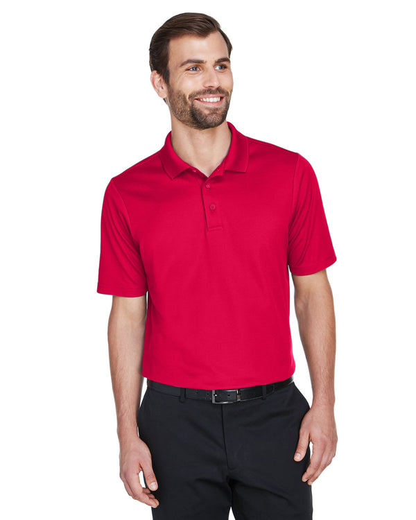 crownlux performance mens plaited polo RED