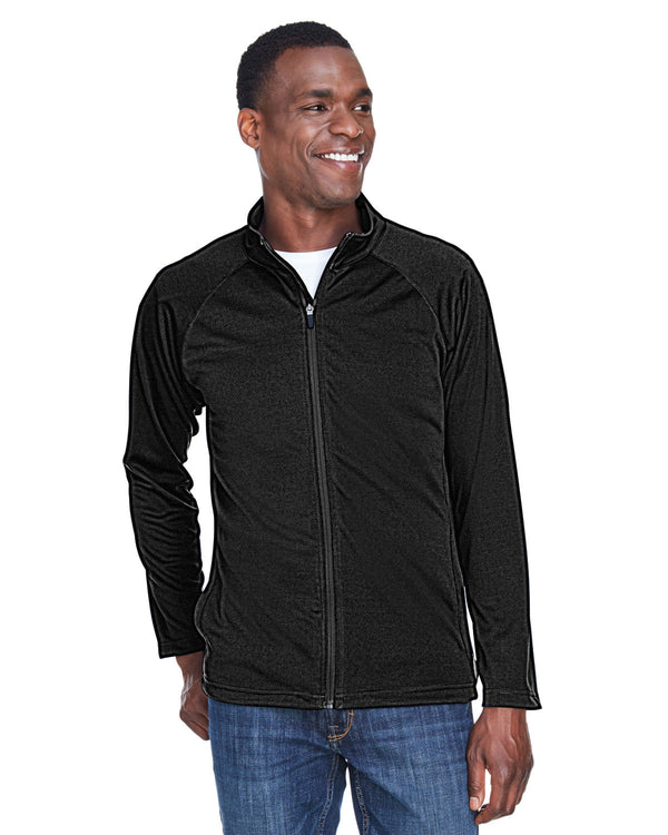 mens stretch tech shell compass full zip BLACK