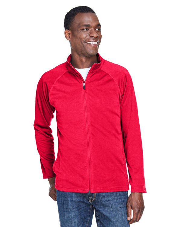 mens stretch tech shell compass full zip RED