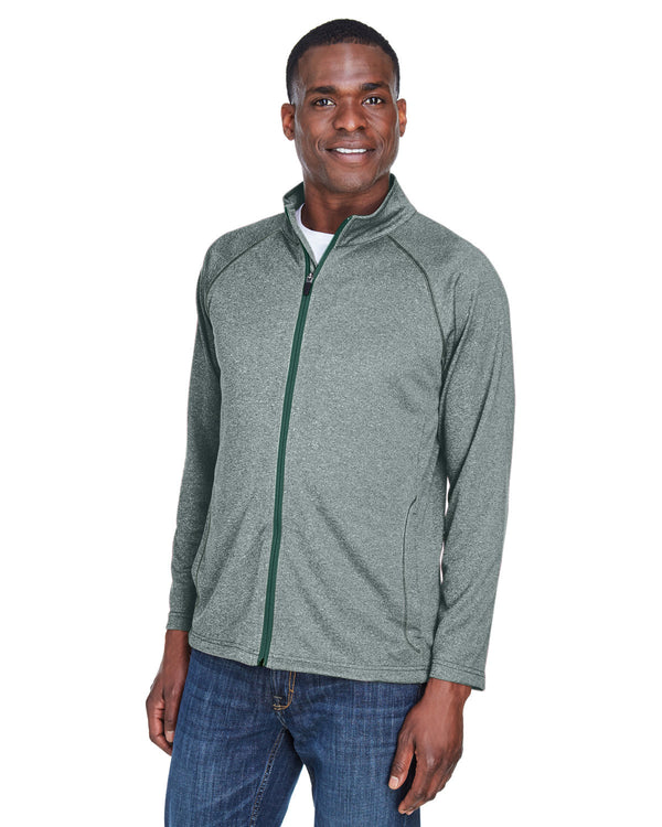 mens stretch tech shell compass full zip FOREST HEATHER