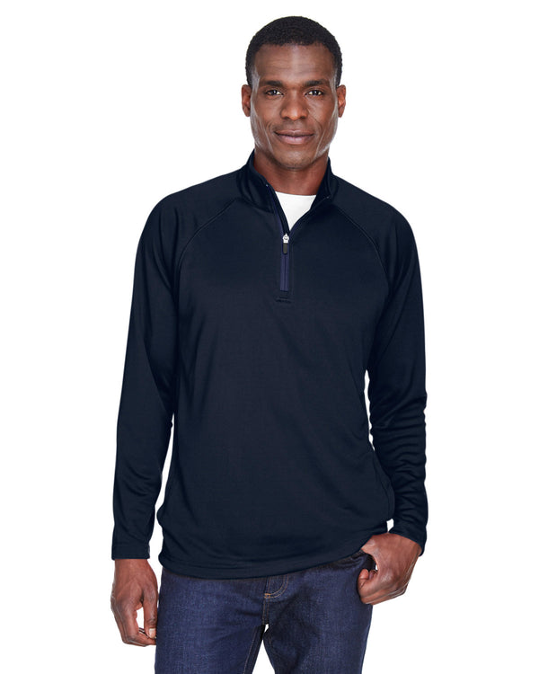 mens stretch tech shell compass quarter zip NAVY