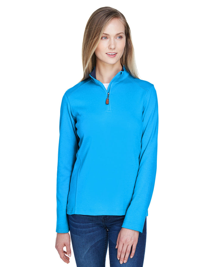 ladies drytec20 performance quarter zip OC BL/ NV/ OC BL