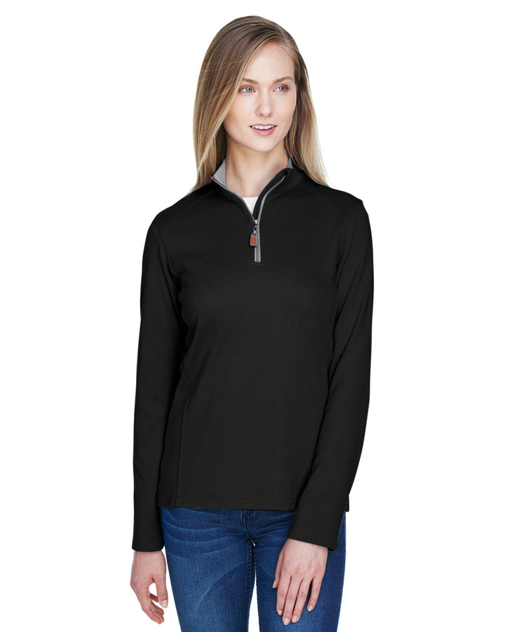 ladies drytec20 performance quarter zip BLK/ GR HT/ GRPH