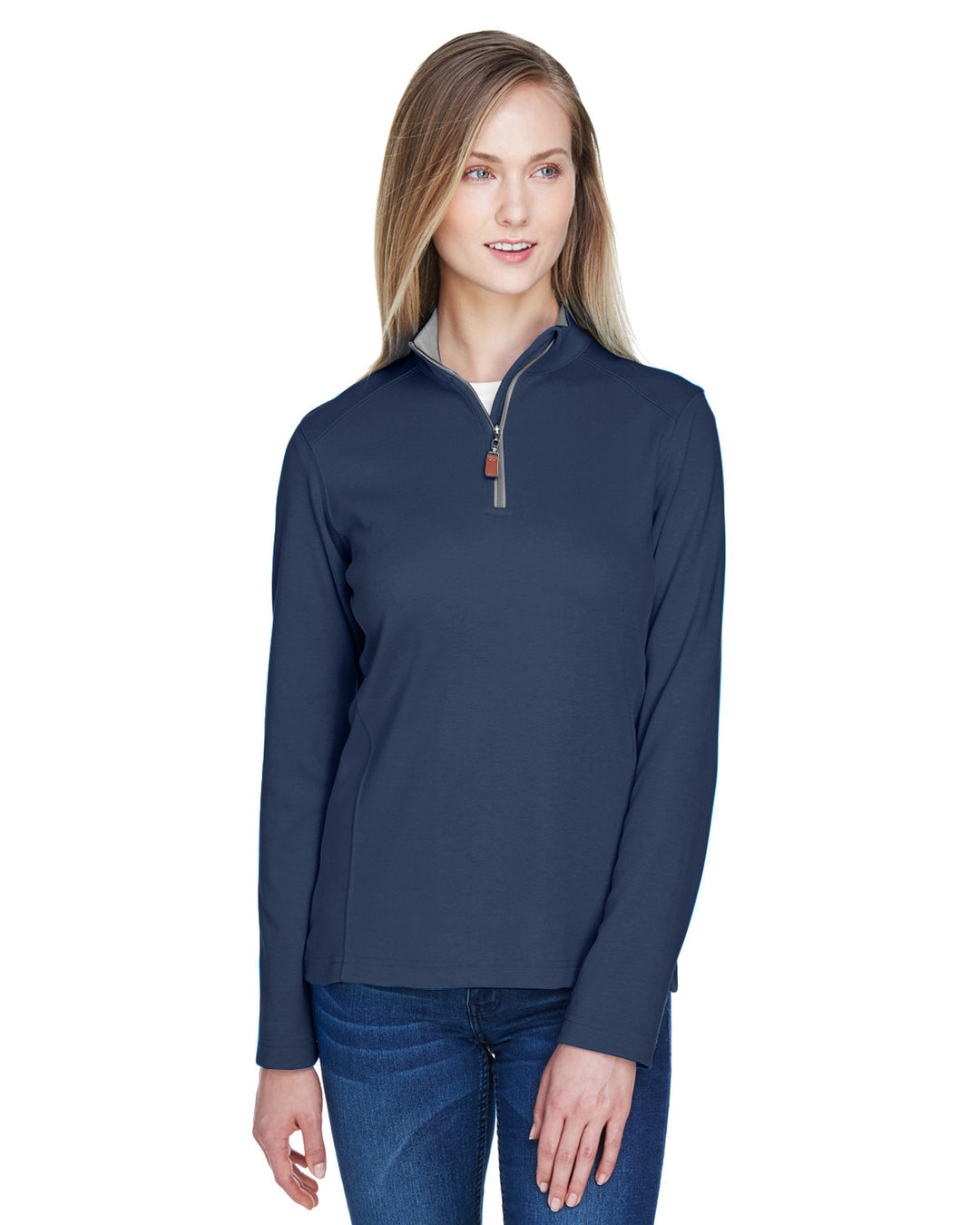 ladies drytec20 performance quarter zip NVY/ GR HT/ GRAP