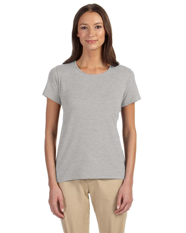 ladies perfect fit shell t shirt GREY HEATHER