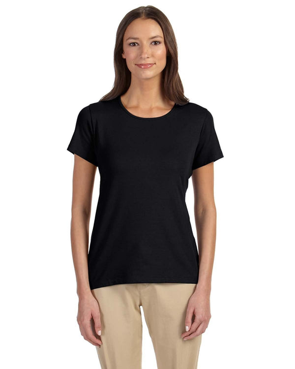 ladies perfect fit shell t shirt BLACK