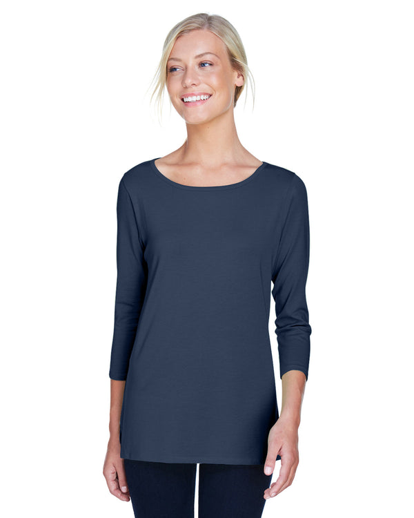 ladies perfect fit ballet bracelet length knit top NAVY