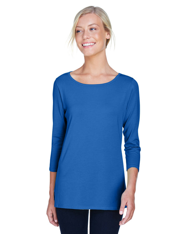 ladies perfect fit ballet bracelet length knit top FRENCH BLUE