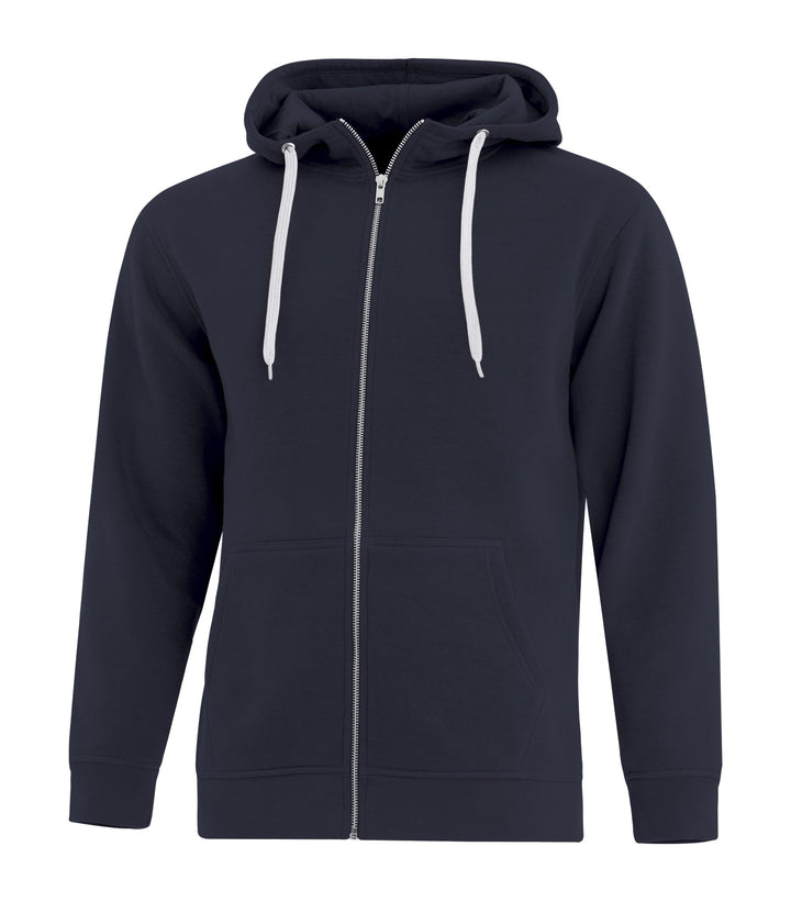 True Navy Adult Full Zip Hooded Sweatshirt
