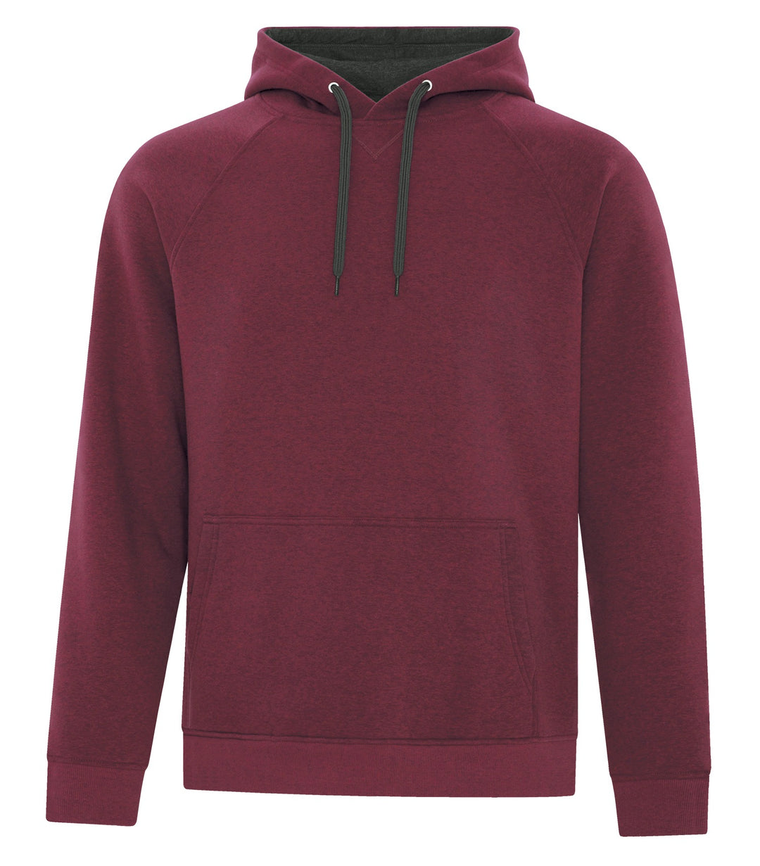 Cardinal Heather Adult Vintage Hoodie