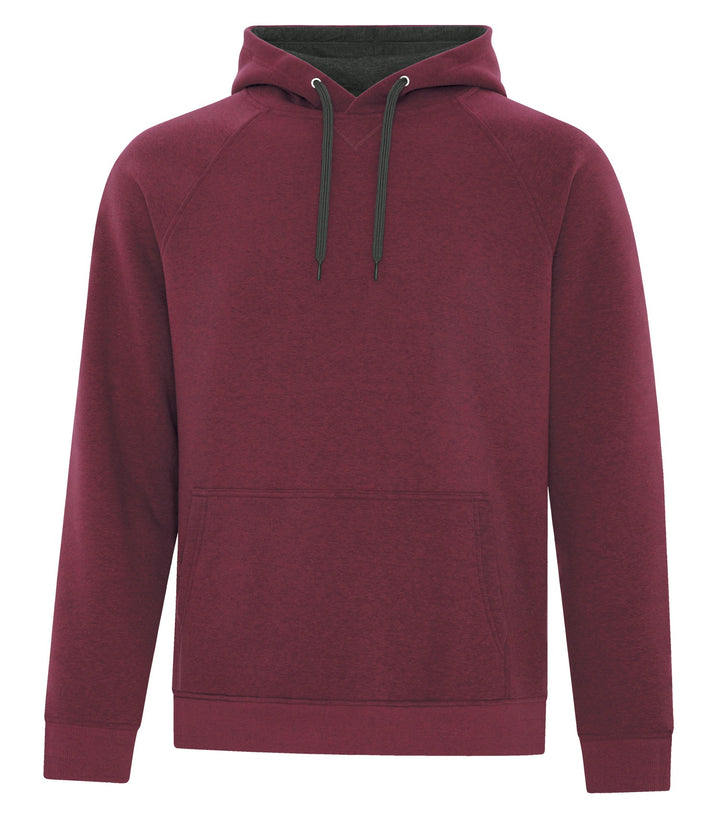 Cardinal Heather Adult Vintage Hoodie