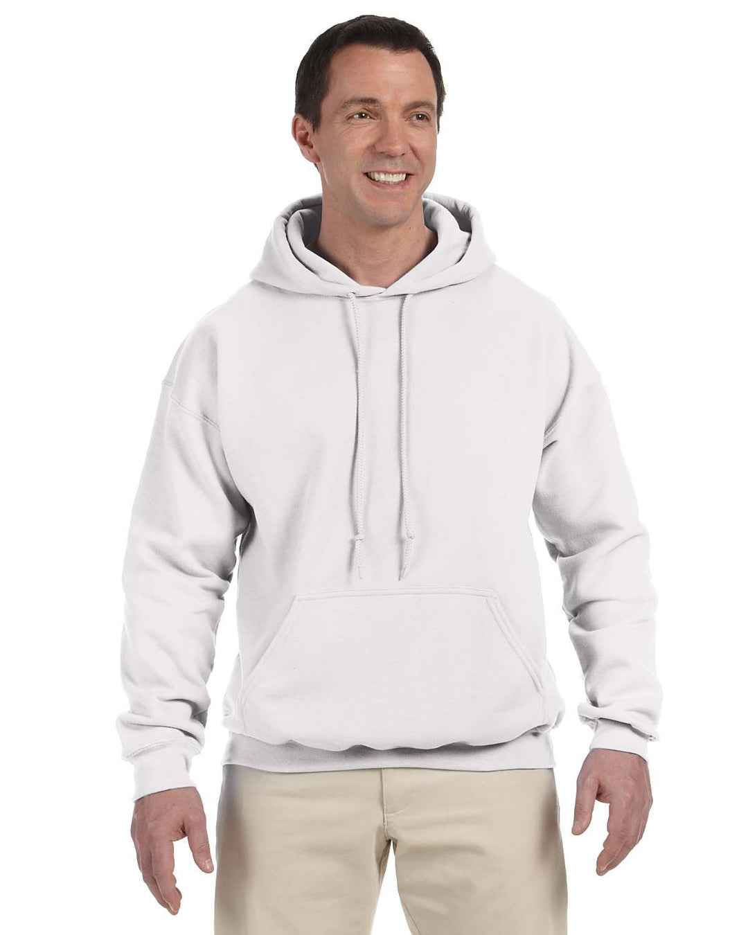 adult dryblend adult 50 50 hooded sweatshirt WHITE